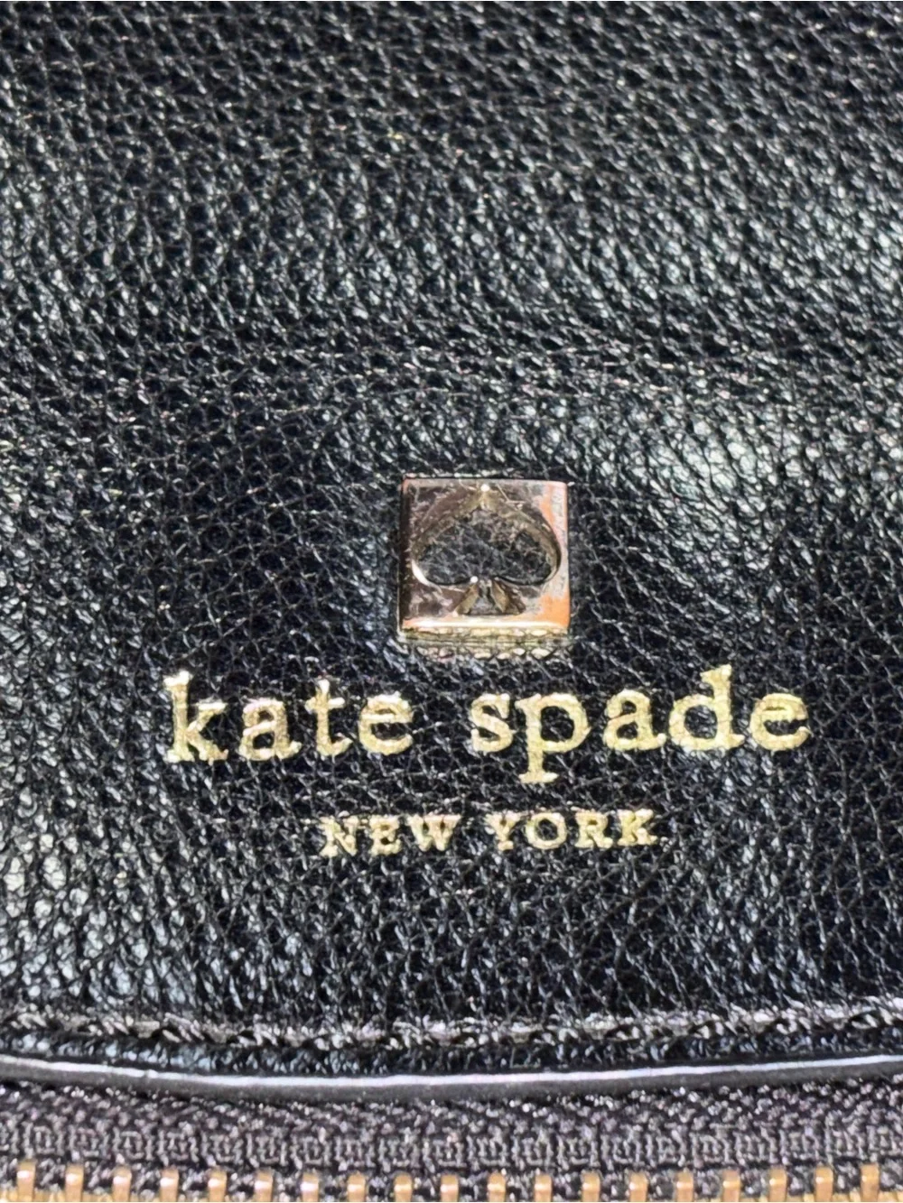 kate spade Black Leather Shoulder Bag - Classic Pebbled Crossbody